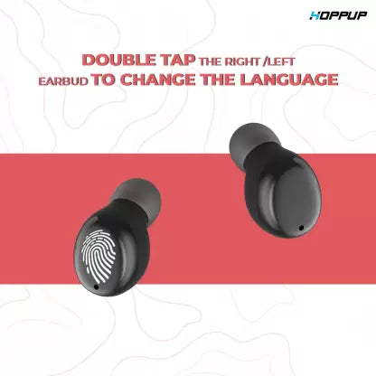 HOPPUP MINI Bluetooth Headset (Red, True Wireless) HOPPUP MINI Bluetooth Headset (Red, True Wireless)